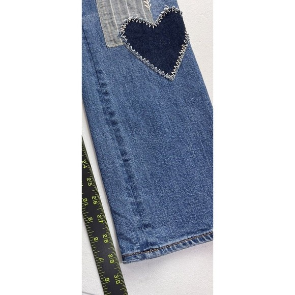 Johnny Was Orla The Boyfriend Mid Rise Relaxed Jeans Womens Size 28 Patchwork - Picture 13 of 16